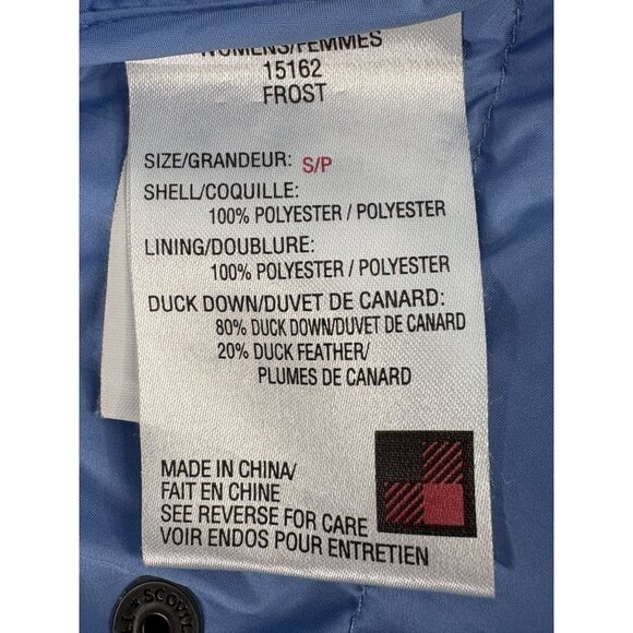 Woolrich Women’s Small Duck Down Puffer Jacket Full Zip Light Gray Frost - Picture 10 of 16